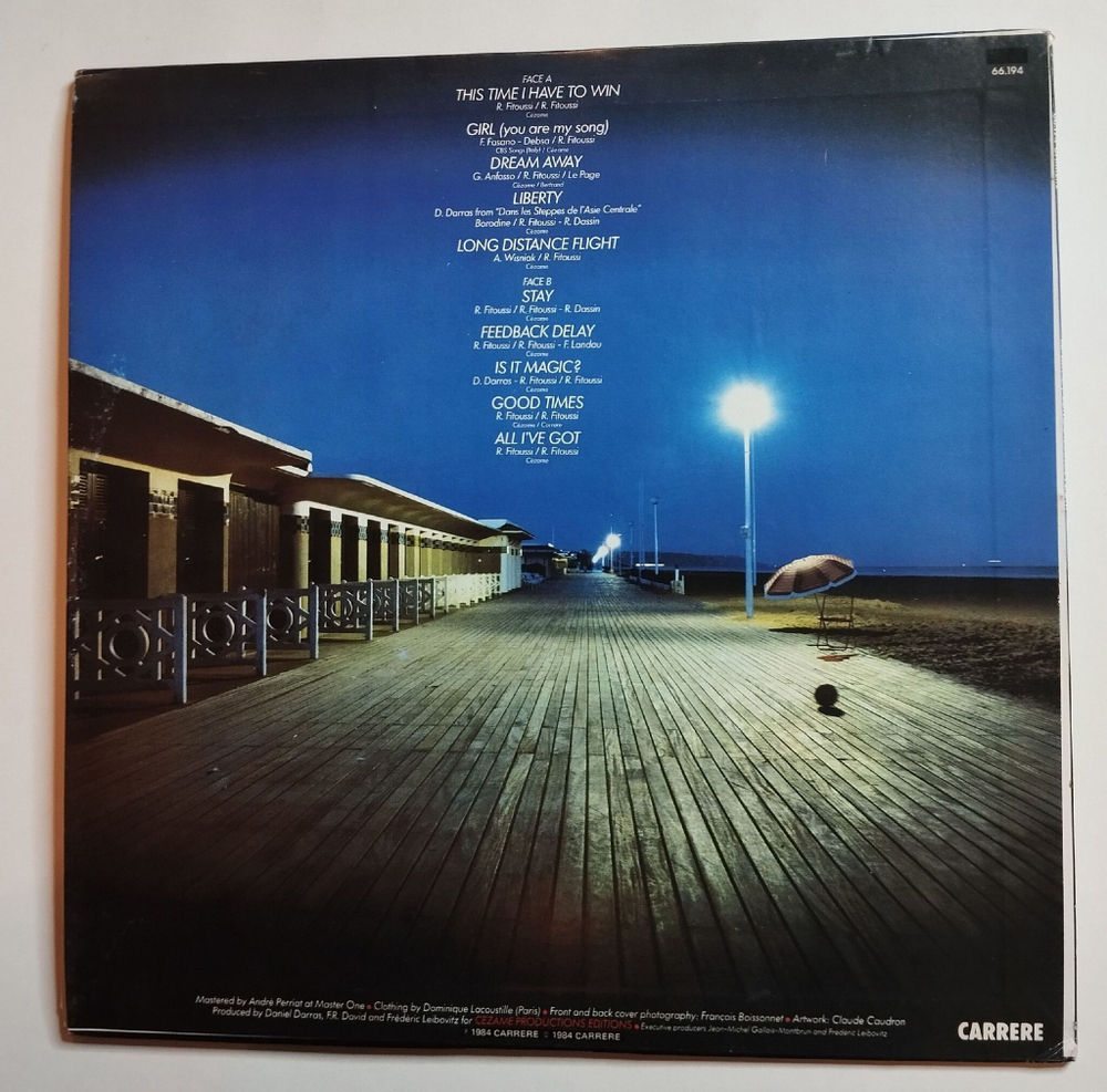 Винтажная виниловая пластинка LP F.R. David Long Distance Flight (Hong Kong 1984)