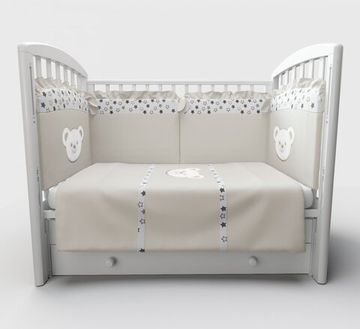 Набор в кровать для новорожденных Lollycottons Deni, Кремовый