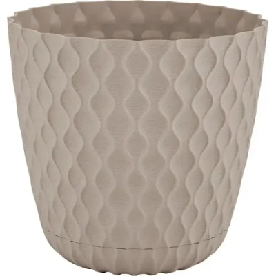 Горшок для цветов InGreen Wave с дренажной сеткой и съемным поддоном 4,7 л,D205мм французс