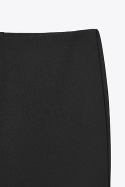 ZARA БРЮКИ FLARE ИЗ КРЕПА, ЧЕРНЫЙ