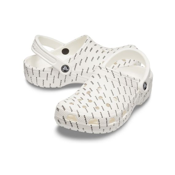 Crocs Classic Seasonal Graphic 'White Black'