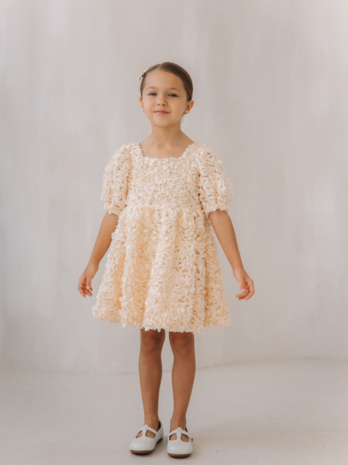 Платье "Camellia", Молоко