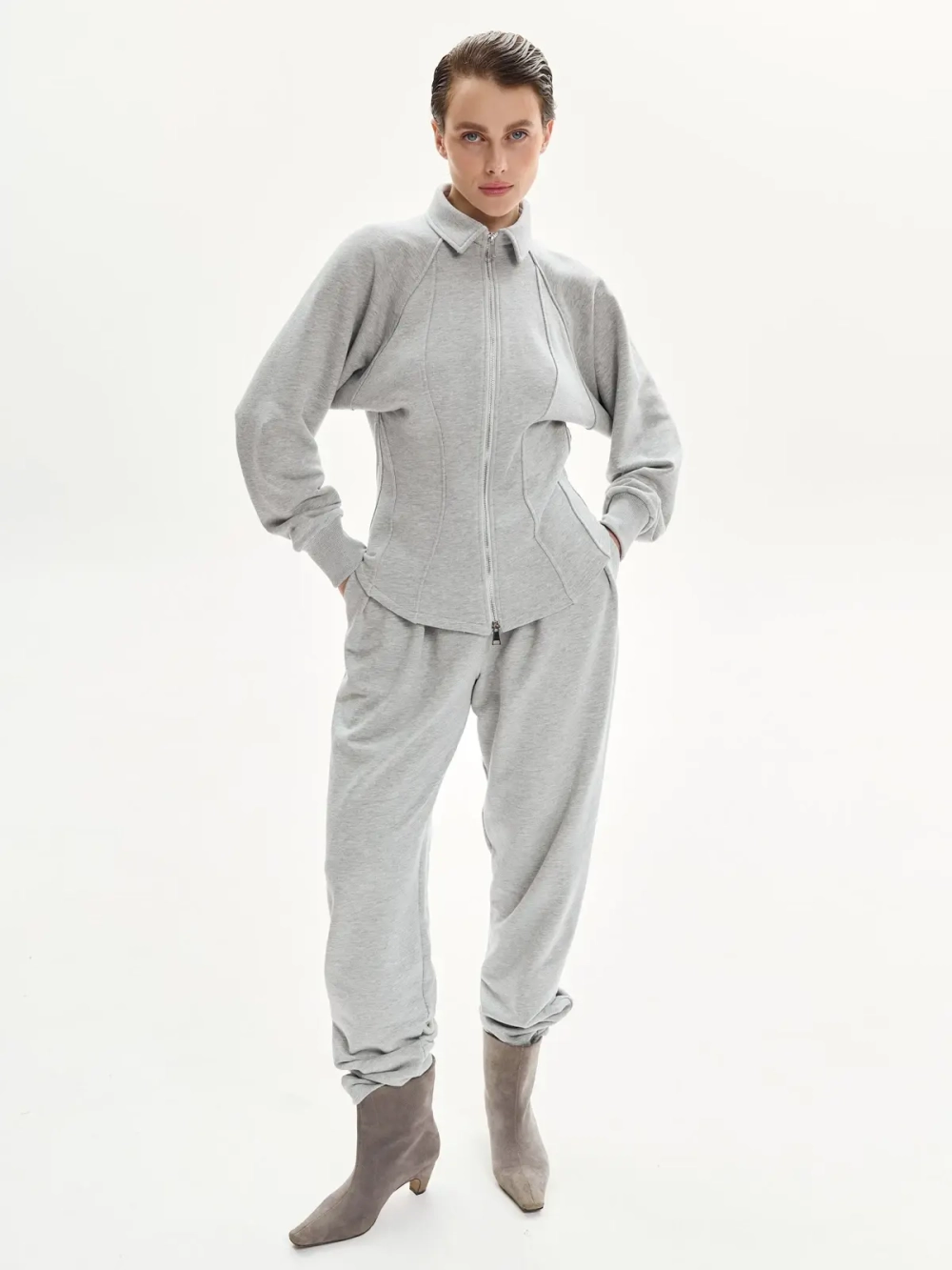 Олимпийка из футера DEW, серый