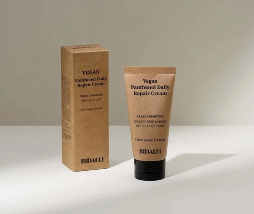 BIDALLI крем Vegan Panthenol Daily Repair для лица, 80мл
