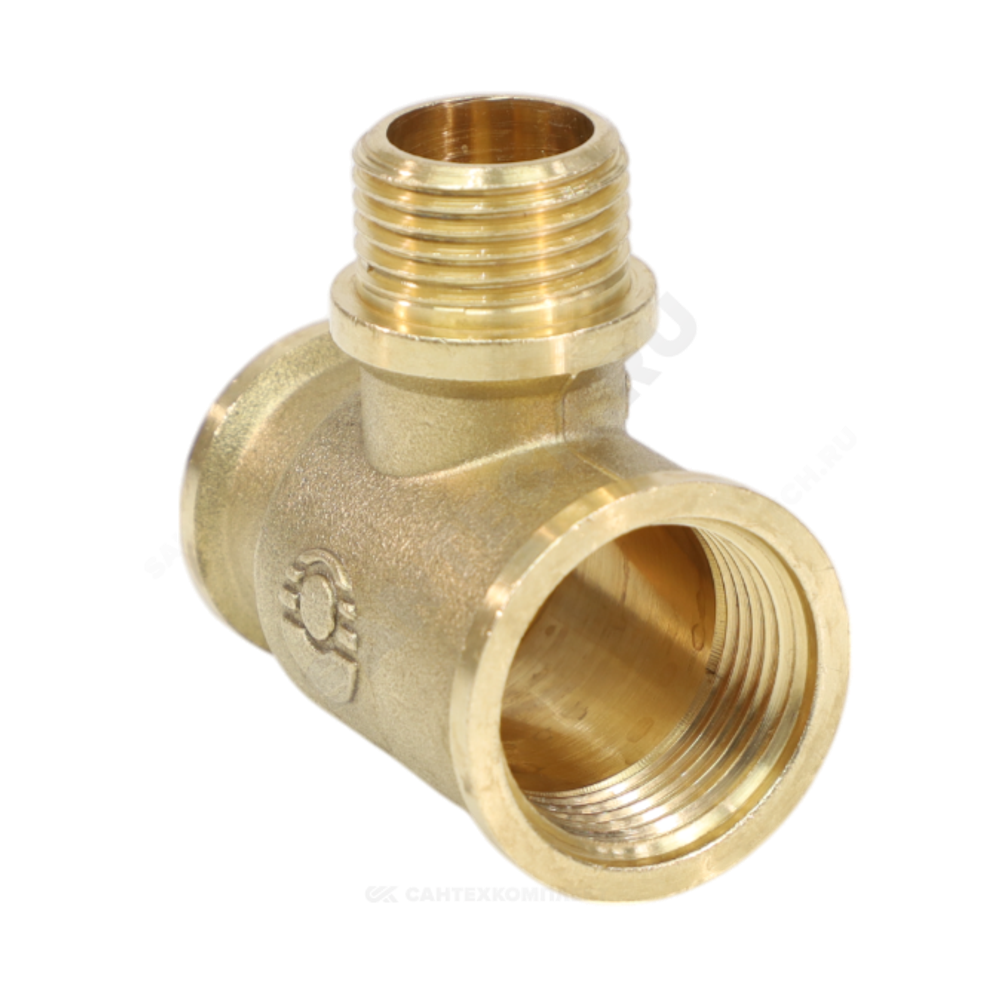 Тройник латунь переходной Ду 20 (3/4") ВР/НР/ВР VALFEX VF.132.L.034