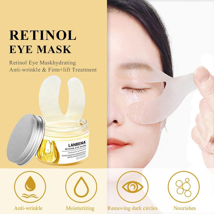 Патчи Lanbena для глаз от морщин с ретинолом Retinol Eye Mask, 50 шт, 90 гр