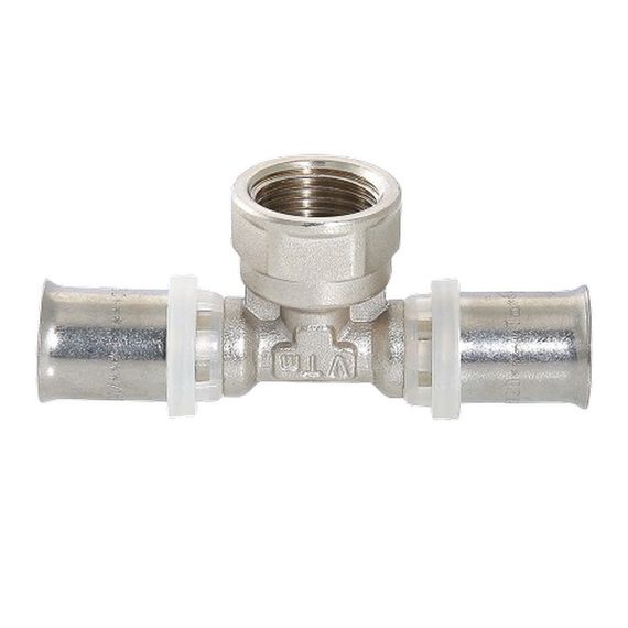 Тройник пресс Valtec VTm.232.N.160416 ВР 16х1/2х16 купить в Москве и Московской области по низкой цене с доставкой по России — (7) Тройник пресс Valtec VTm.232.N.160416 ВР 16х1/2х16 — (7)