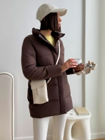 Куртка весенняя удлиненная со съемным капюшоном