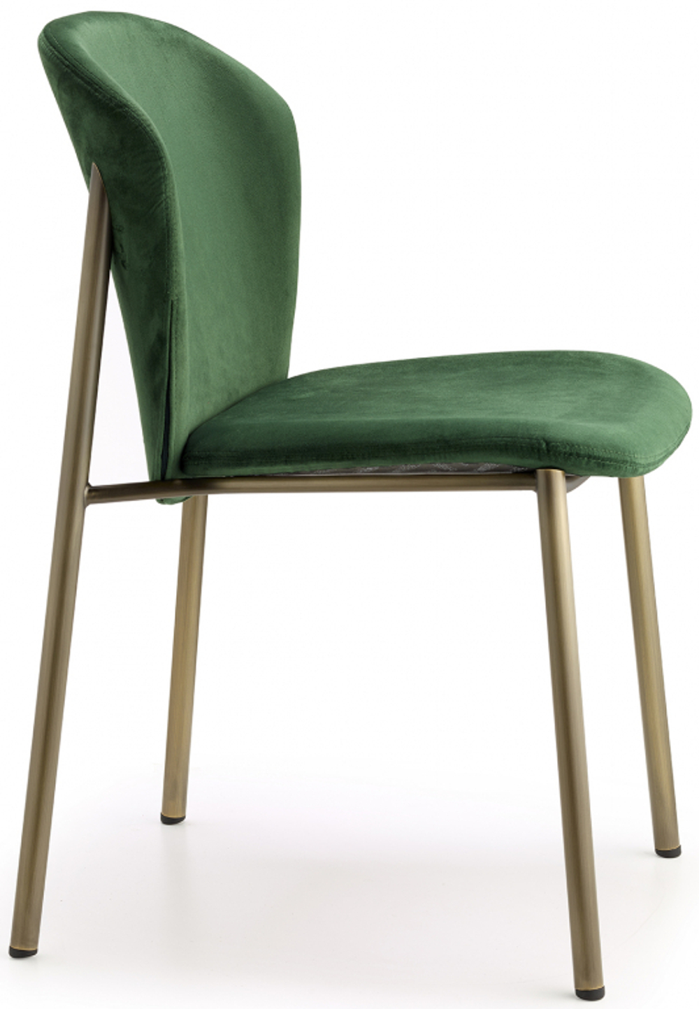 Стул с обивкой Scab Design Finn, винтажная бронза, зеленый