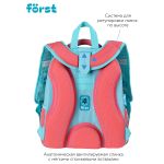 Ранец Först F-Top "Orange cat" 36*28*15 см, 2 отделения, 2 кармана, анатомическая спинка