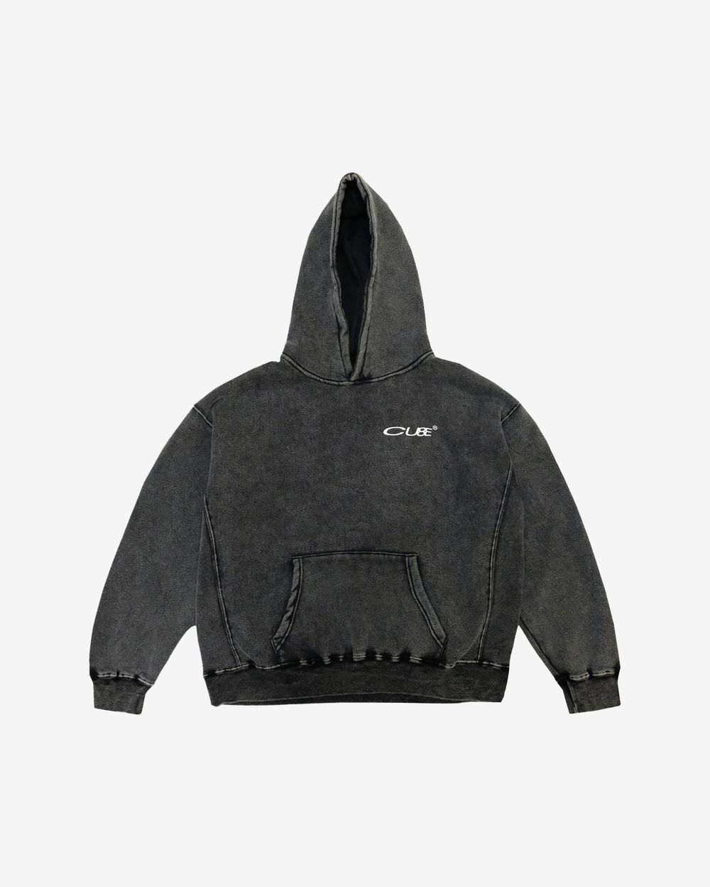 Худи CU8E С Начесом Garment-Dyed Concept Logo Warm Серый