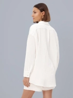 Костюм - пижама с шортами из муслина домашний оверсайз