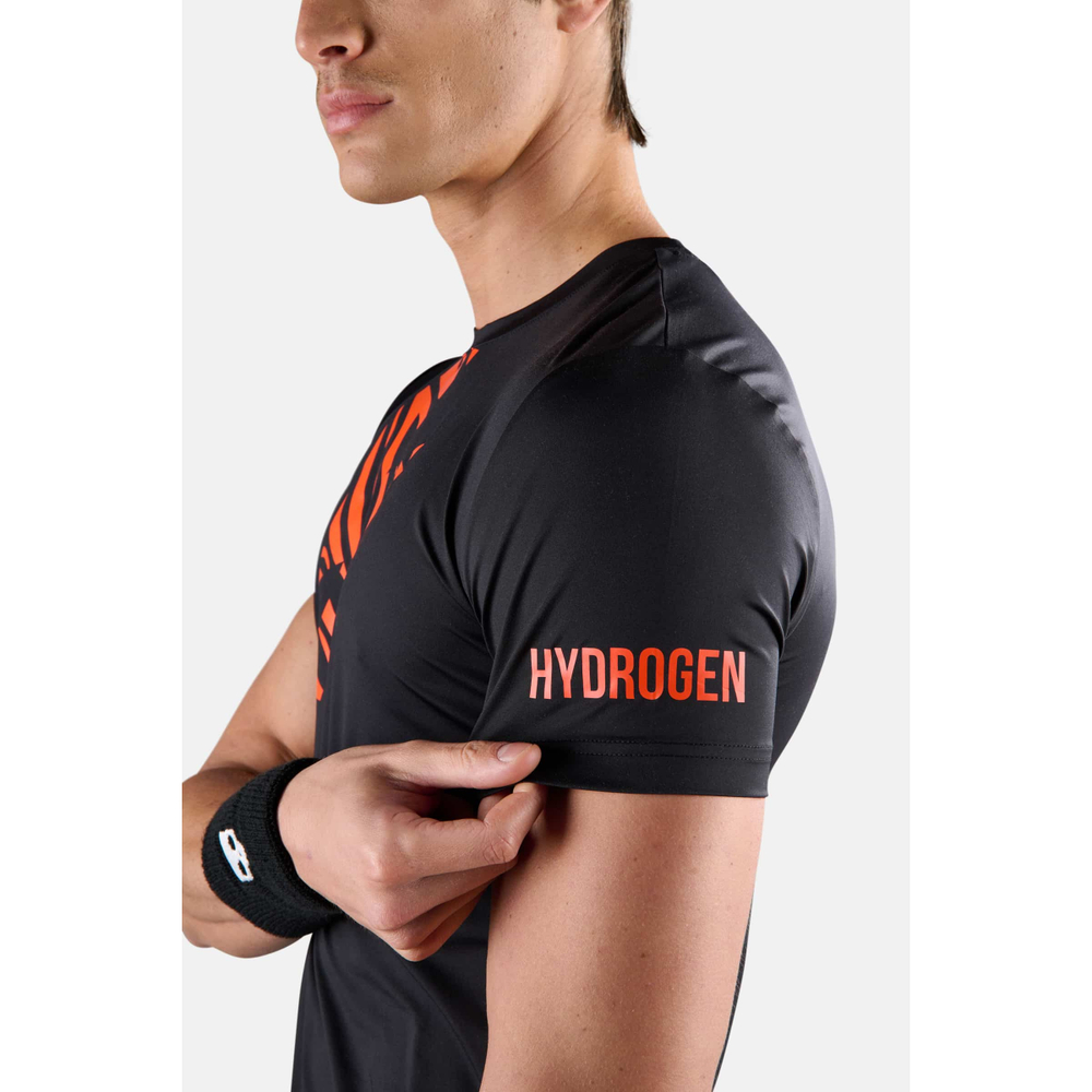 ОДЕЖДА ДЛЯ ТЕННИСА Мужская, Футболка HYDROGEN TIGER TECH .