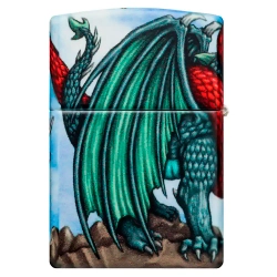Зажигалка Zippo 49354 Dragon Design, White Matte