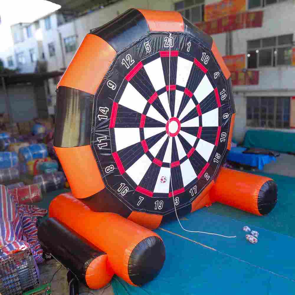 Надувной герметичный дартс «Футбол-Двойной» диаметр 4,5 м, размер 4,5х3х4,5 м