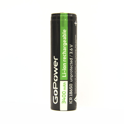 Аккумуляторы GoPower Li-lON ICR18650 3400mAh