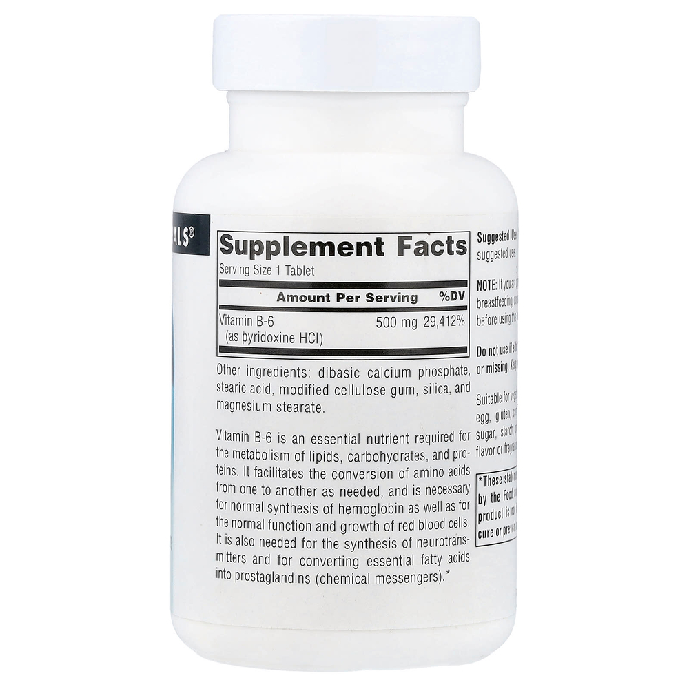 Source Naturals, В6, 500 мг, 100 таблеток