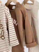 Лонгслив для малышей Next 836-058, 3 шт., Бежевый, Коричневый