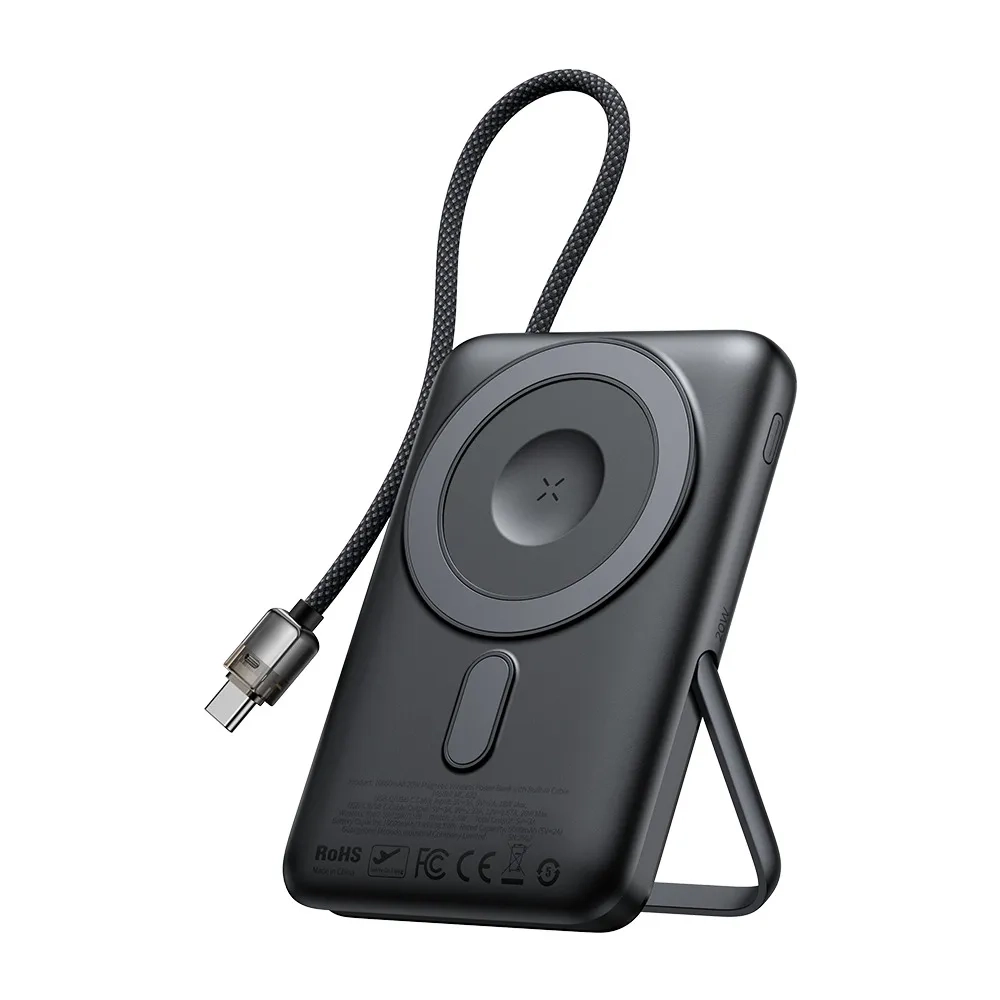 Внешний АКБ McDoDo, MagSafe+Watch,10000mAh Встроеный кабель + Подставка