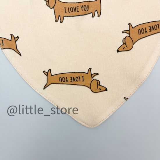 Нагрудник хлопковый "Таксы"