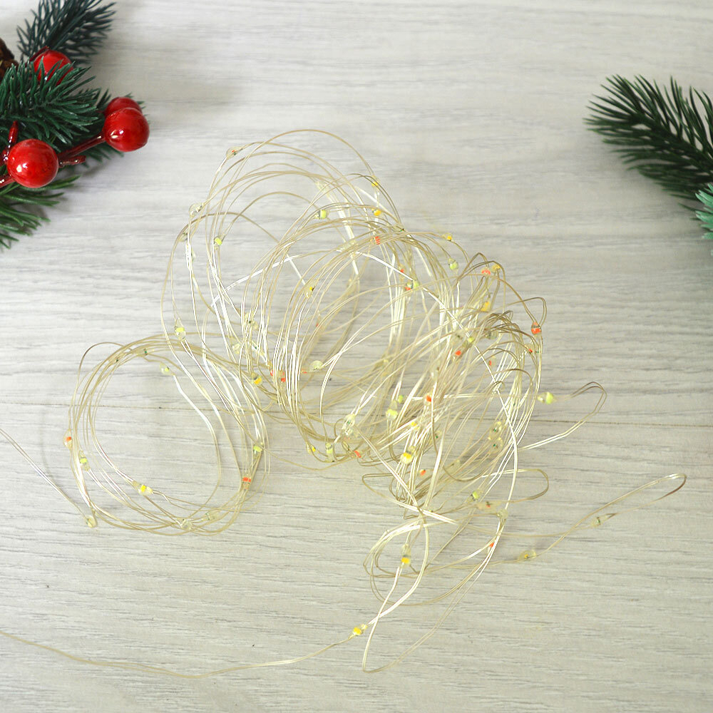 Гирлянда электрическая "Нитка" 100 ламп LED, 10м, мультицвет, LQ-01-5