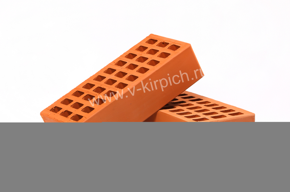 Кирпич лицевой Воротынский одинарный красный, гладкий