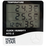 Термометр-гигрометр цифровой HOMESTAR HS-0109 с выносным датчиком (104304)