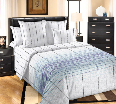 Постельное белье перкаль 2-спальное с Евро Кристиан 1