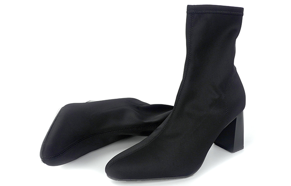 RANDA Stretch & Sock Boots Women"s Black/Dark Brown/Smoke Gray Brown