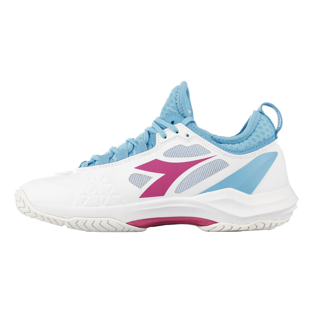 Женские теннисные кроссовки Diadora Speed Blushield Fly 3+ Women - White, Light Blue