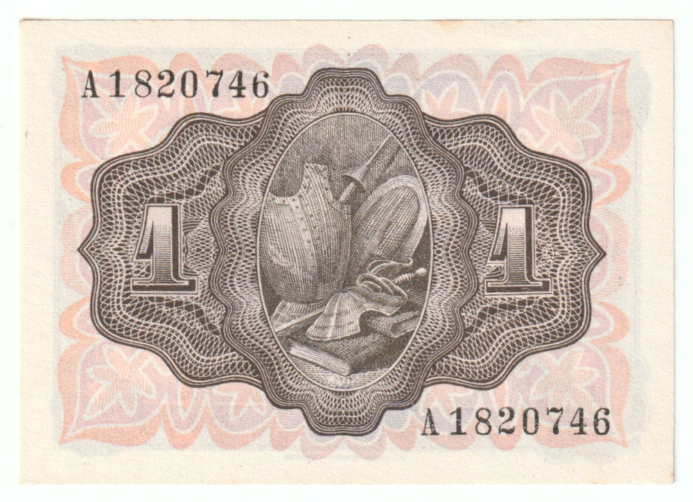 Spain, 1 Peseta, 1951, UNC