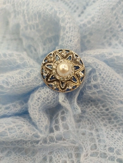 Кольцо для платка "Цветок в круге"