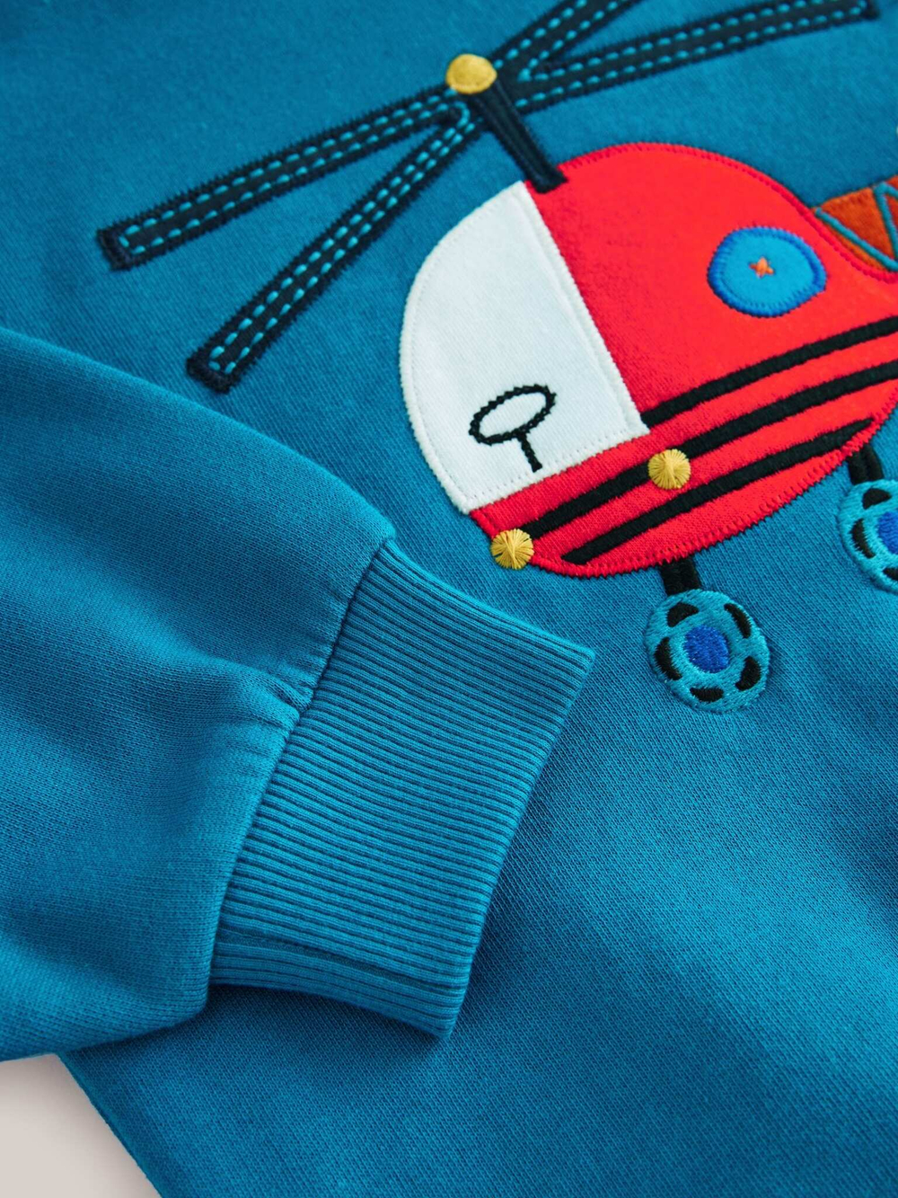 Толстовка с вышивкой для мальчика Next E60-819, Синий