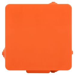 Распаячная коробка ЭРА KOR-100-100-50-8g-OR-FR огнестойкая 100х100х50мм оранжевая с гермовводами 8 вх. IP54