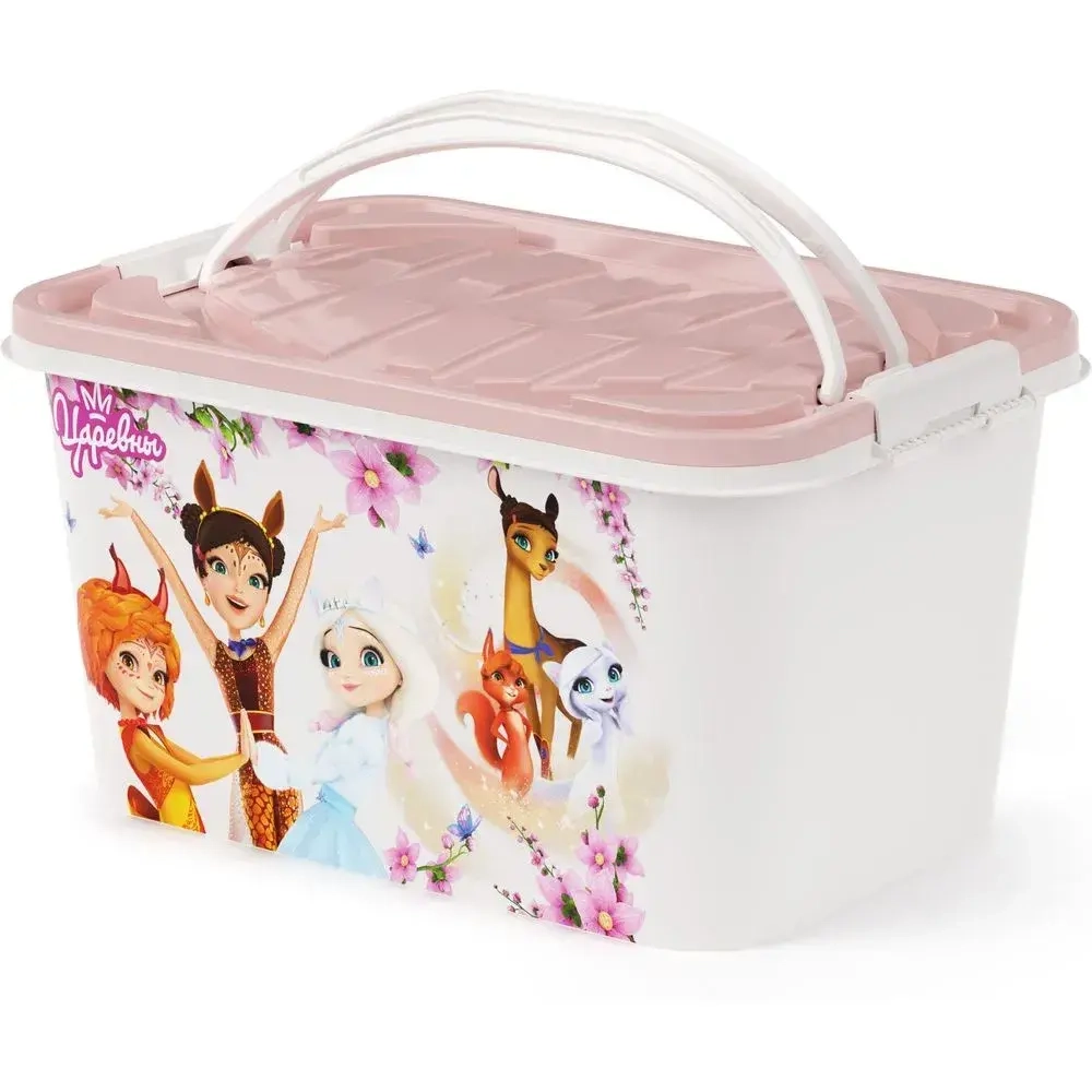 Контейнер Царевны 15л прямоугольный с крышкой (комплект 8 шт)