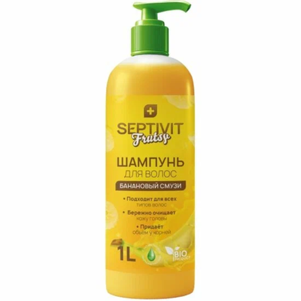 Шампунь для волос Septivit Банановый смузи 1 л