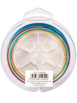 Леска плетёная WFT KG ROUND DYNAMIX Multicolor 300 м, 0.20 мм