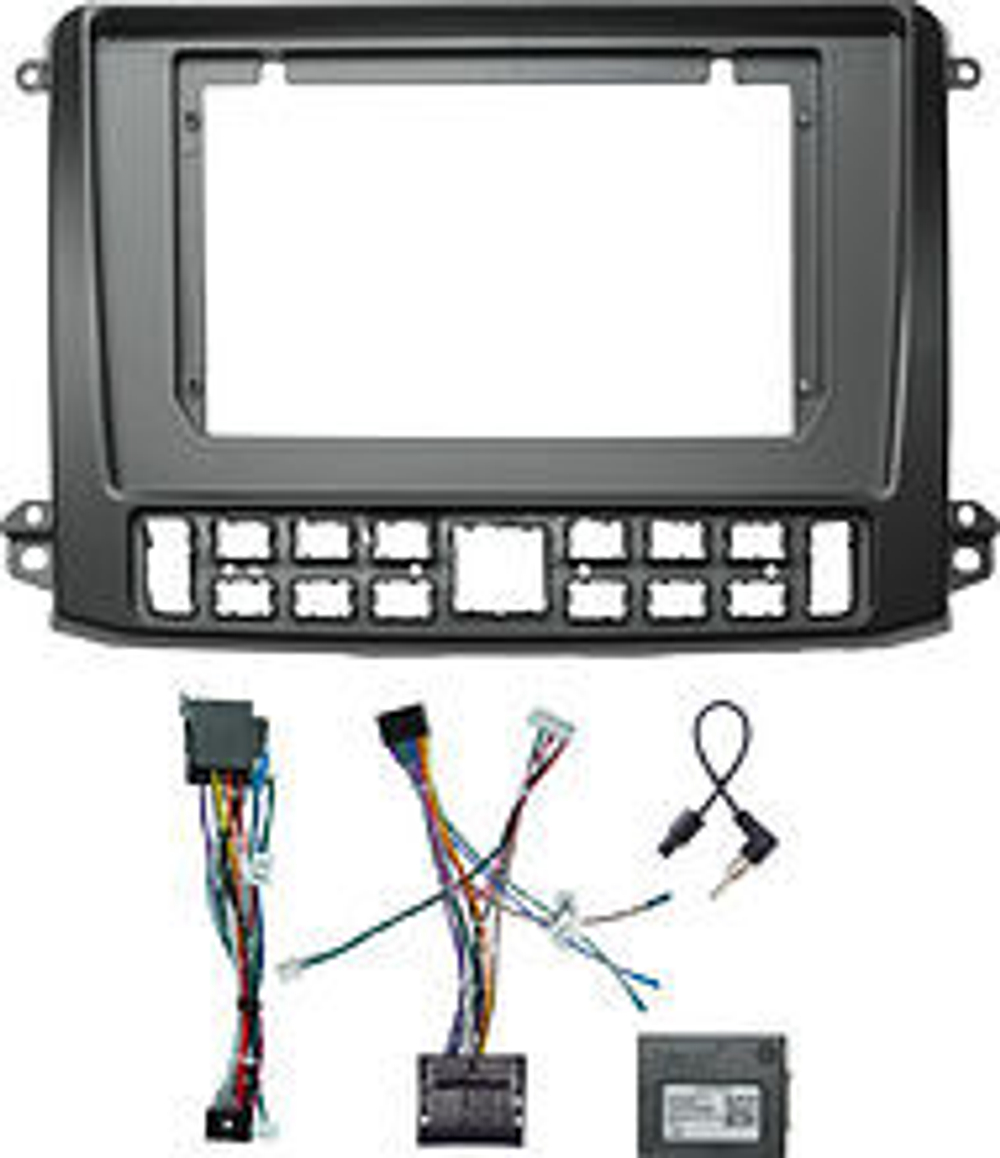 Комплект рамки с разъёмами 10" GAZ Газель НН (NN) 2019-2025+ черная - Car-Smart 9711B