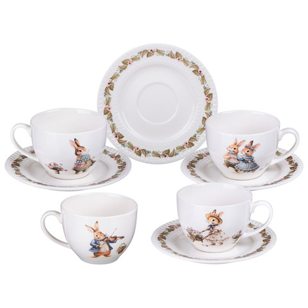 ЧАЙНЫЙ НАБОР LEFARD "RABBITS FAMILY" НА 4 ПЕР. 8 ПР. 250 МЛ