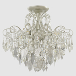 Светильник потолочный Crystal Lux ESMIRALDA PL4 SILVER