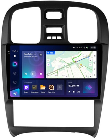 Магнитола для Hyundai Sonata 4 EF 2001-2013 - Teyes CC3-2K QLed Android 10, ТОП процессор, SIM-слот, CarPlay