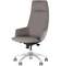 Кресло руководителя Bow серая экокожа