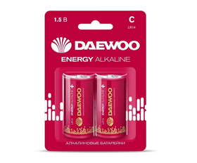 Батарейки алкалиновые DAEWOO ENERGY Alkaline C LR14EA-2B 2шт