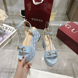 Gucci Horsebit Flatform Sandal