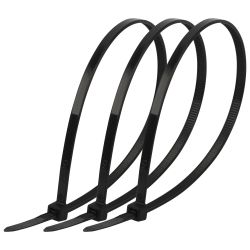 Кабельная стяжка ЭРА NO-225-194 (хомут) нейлоновая 8.8 х 400 мм чёрная (100 шт/уп) | Кабельные стяжки (хомуты)