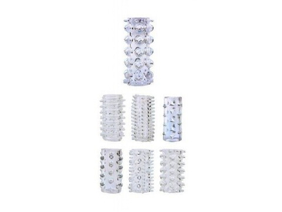 Набор насадок на пенис Penis Sleeve Kits (Цвет: прозрачный)
