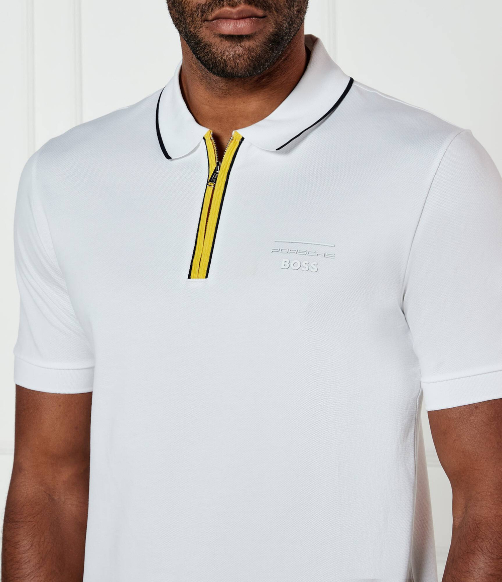 Поло Porsche x BOSS H-Paras 71_PS BOSS BLACK - белый(50531463)