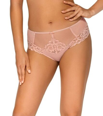 Соблазнительные трусики-слипы с кружевом (Размер: XXXL) (Цвет: нежно-розовый)
