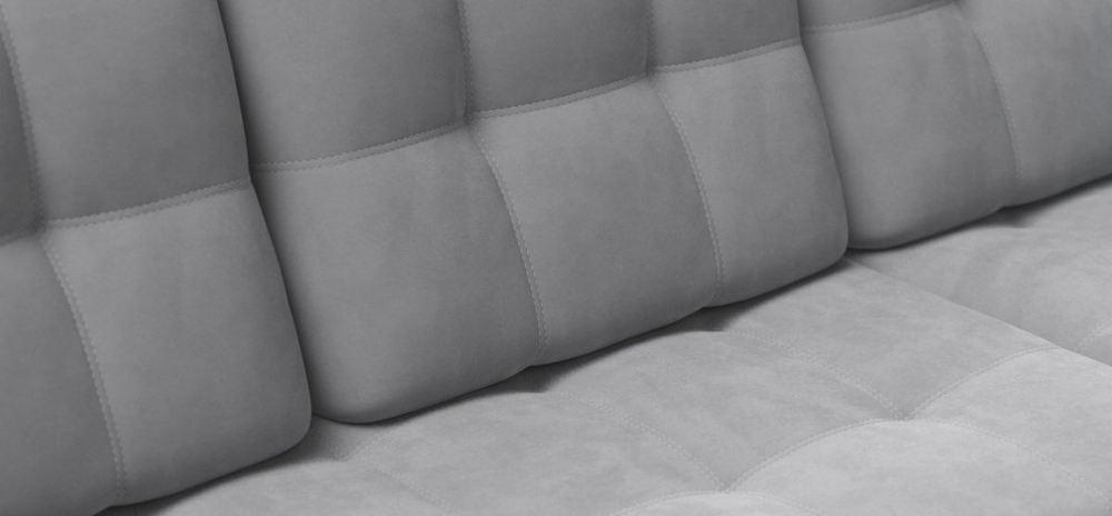 Угловой диван Босс ХЛ Велюр Монолит сталь