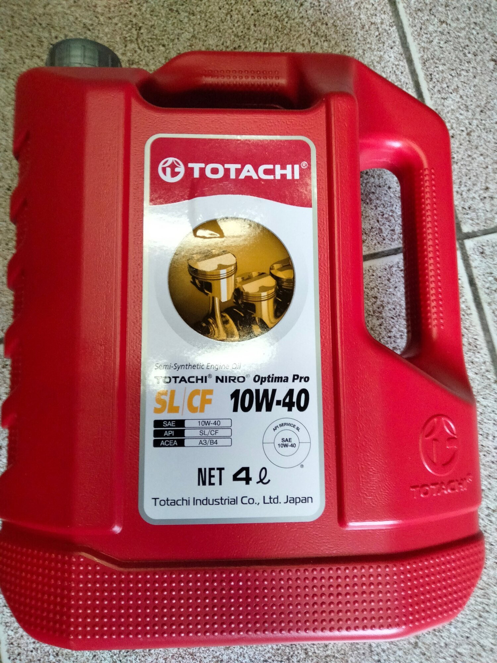 Масло моторное полусинтетическое TOTACHI NIRO Optima PRO 10W40, 4л.